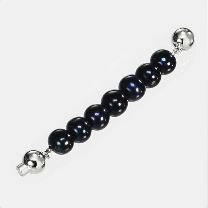 楽天市場】彩虹珠 池蝶黒真珠アジャスター付き4点セット 8.0〜9.0mm 
