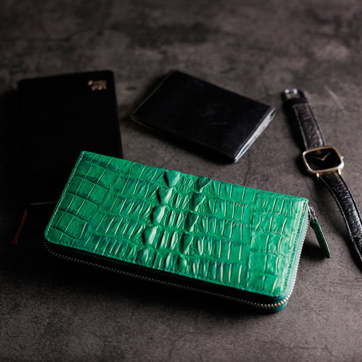 楽天市場】松屋銀座外商部厳選 クロコダイル長財布 5色展開 最高級皮革  
