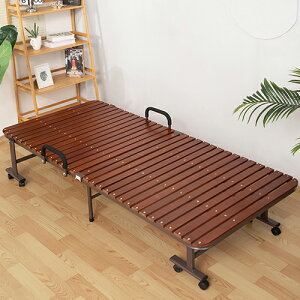 折りたたみベッド 折り畳みベッド 簡易ベッド 二つ折り 省スペース 通気 取っ手付き キャスター付き 幅78 98 128cm すのこベッド コンパクト 一人 シングル 収納 軽量 病院 寝室 オフェス 職場