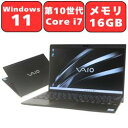 【第10世代 Core i7】VAIO VJPJ13C11N Core i7 メモリ16GB NVMe SSD256GB 12.5型 12.5インチ Windows11 Pro 無線LAN Wi-Fi Bluetooth Webカメラ WPS Office付き オフィス 中古パソコン ノートパソコン ノートPC 安心90日保証【中古】