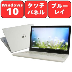 【タッチパネル対応液晶】FUJITSU 富士通 FMV LIFEBOOK AH77/B1 FMVA77B1WG プレミアムホワイト Core i7 8GB 1TB ブルーレイ 15.6型 無線LAN Wi-Fi Bluetooth Windows10 テンキー Webカメラ WPS Office付き オフィス 中古パソコン ノートパソコン ノートPC 90日保証【中古】