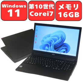 【第10世代 i7】FUJITSU 富士通 LIFEBOOK A7510/E 第10世代 Core i7 メモリ16GB SSD512GB Full-HD 15.6型 15.6インチ DVDスーパーマルチ Windows11 Webカメラ 無線LAN Wi-Fi6 WPS Office付き テンキー付き オフィス 中古パソコン ノートパソコン ノートPC 90日保証 【中古】