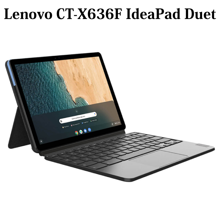 2020年製造！美品Chromebook！ Lenovo CT-X636F IdeaPad Duet アイスブルー アイアングレー メモリ4GB eMMC 128GB 10.1型 Chrome OS 無線LAN Bluetooth Webカメラ 中古パソコン ノートパソコン タブレット 【中古】