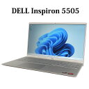 DELL Inspiron 5505 プレミアムビジネスノート Ryzen5 メモリ16GB SSD256GB Full-HD 15.6型 15.6インチ 無線LAN Wi-Fi Windows11 Home Bluetooth Webカメラ WPS Office付き オフィス テンキー付き 中古パソコン ノートPC ノートパソコン プラチナシルバー【中古】