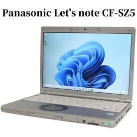 【在庫処分特価】Panasonic Let's note CF-SZ5 CF-SZ5PDYVS パナソニック レッツノート Core i5 8GB SSD256GB 12.1型 Windows11 無線LAN Webカメラ Bluetooth WPS Office付き オフィス 中古パソコン ノートパソコン 【中古】