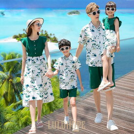 親子コーデ ワンピース ママとお揃い 娘とペアルック 親子 ペアルック ベビー 赤ちゃん リンクコーデ 親子ペアルック カバーオール 夏 キッズ ロンパース 女の子