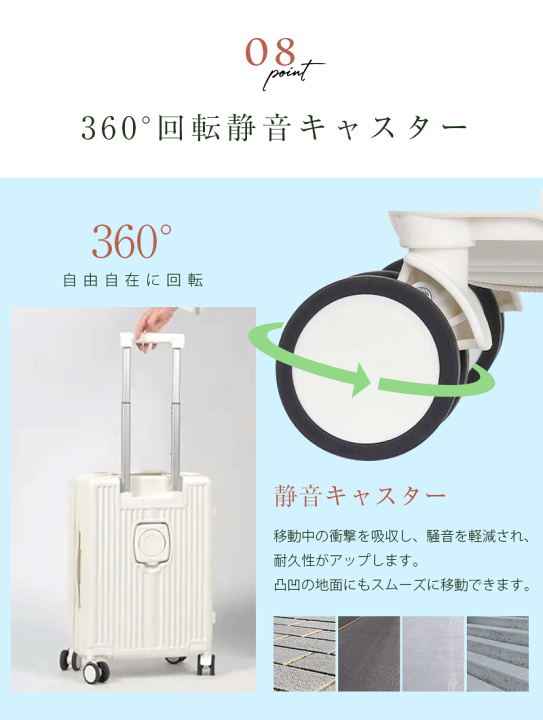 楽天市場】魔法小屋 SKYFLY スーツケース 軽量 多機能 フロント