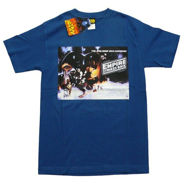 楽天市場】スターウォーズTシャツ 帝国の逆襲 ポスター柄Tシャツ【USA  