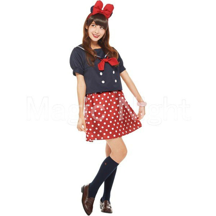 楽天市場 ミニー スクールユニフォーム 大人用 ミニーマウス コスプレ ディズニー ハロウィン 仮装 衣装 セーラー服 制服 女性用 レディース Ladies マジックナイト Rj ハロウィン仮装 マジックナイト