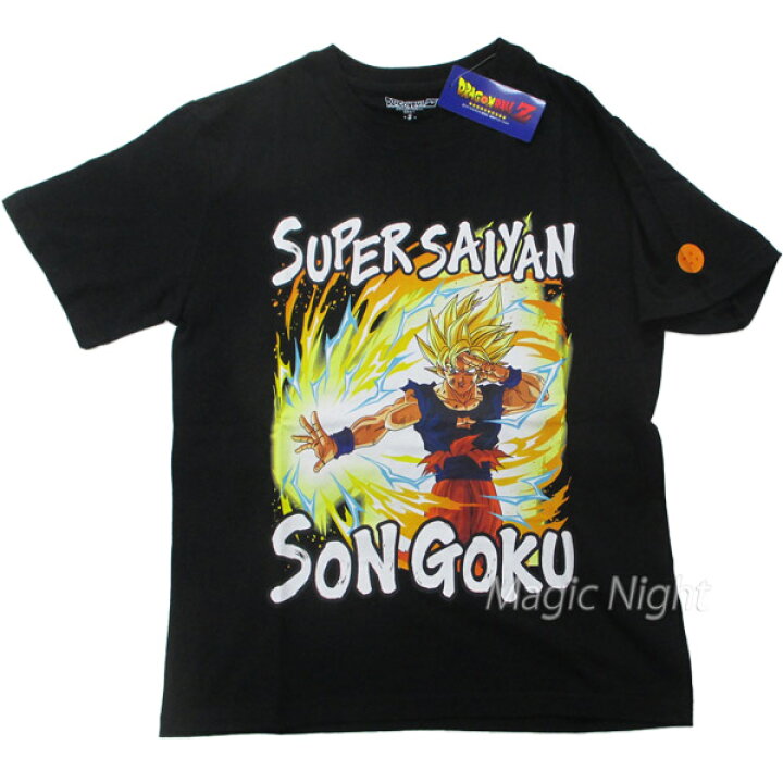 楽天市場】超サイヤ人 悟空 超元気玉 Tシャツ ブラック 黒 