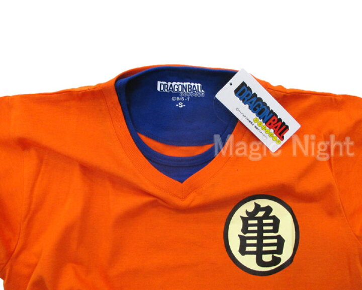 楽天市場 悟空 亀マーク 亀仙流なりきりtシャツ ドラゴンボールz 亀仙流道着 Tシャツ 半袖 オレンジ 橙 コスプレ S M L Llサイズ ネコポス発送 マジックナイト Dznt23 ハロウィン仮装 マジックナイト