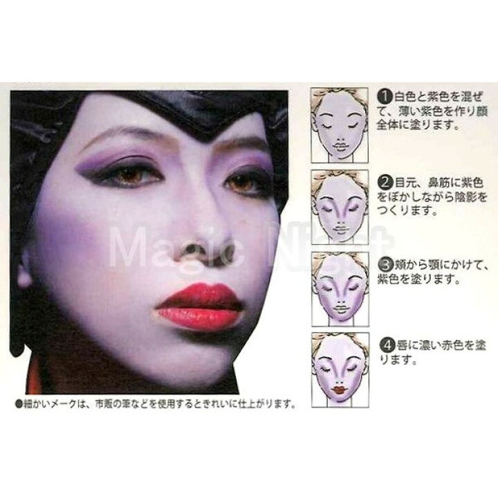 楽天市場 リアルメークパレット ウィッチメーク 魔女 魔法使い メイク ハロウィン 仮装 お化け屋敷 肝試し 定形外発送可 1p210円 2p250円 マジックナイト Jg67 ハロウィン仮装 マジックナイト