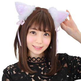 キャットキャットピン ホワイト【ハロウィン ヘアピン キャット 付け耳 猫耳ピン 白猫 ねこみみ 猫みみ ねこ耳 コスプレ プチ仮装 グッズ アクセサリー】小型宅配便発送 定形外発送可1p390円 マジックナイト CS880851