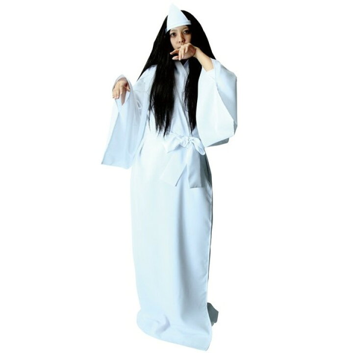楽天市場 本格日本の幽霊 大人用 男女兼用 ホラー おばけ 貞子 ハロウィン コスチューム コスプレ 衣装 マジックナイト Cs ハロウィン仮装 マジックナイト