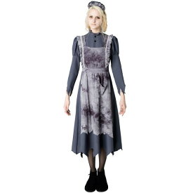 ゴーストメイド 女性用 レディース Ladies【ハロウィン コスプレ 衣装 幽霊 おばけ ゴースト メイド服 大人用 奉仕品】マジックナイト CS859383