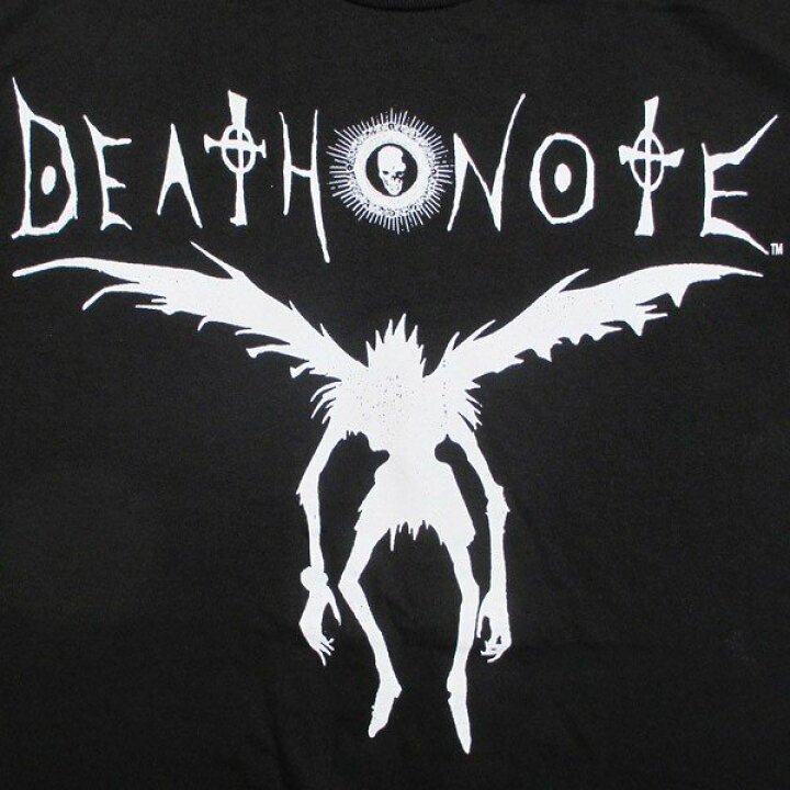 楽天市場 デスノート Death Note Tシャツ リューク シルエット アニメ 映画 デスノート ロゴ 死神リューク メンズ 黒 S Lサイズ ネコポス発送 マジックナイト Noas11 ハロウィン仮装 マジックナイト