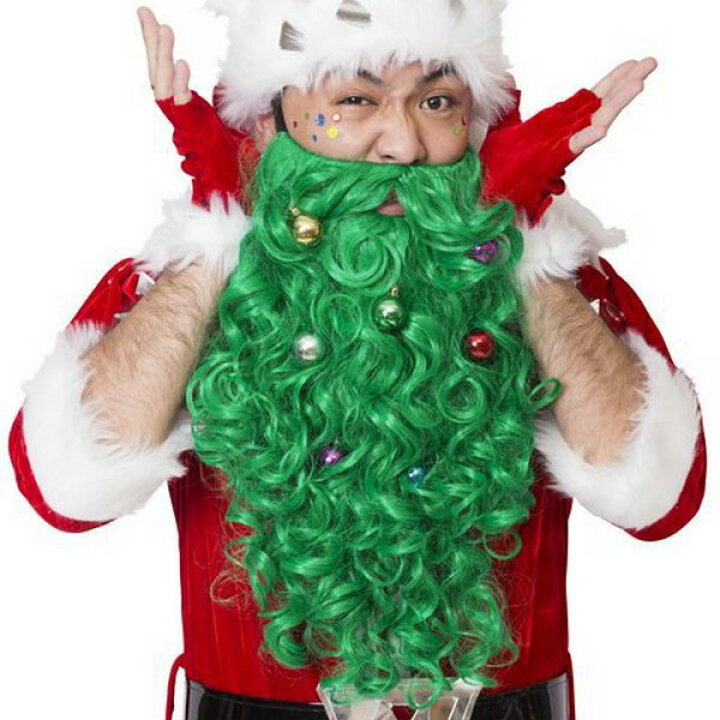 マジサンタ マジなサンタひげ あごひげ クリスマス コスプレ サンタ 付けひげ 特別送料無料 付けひげ