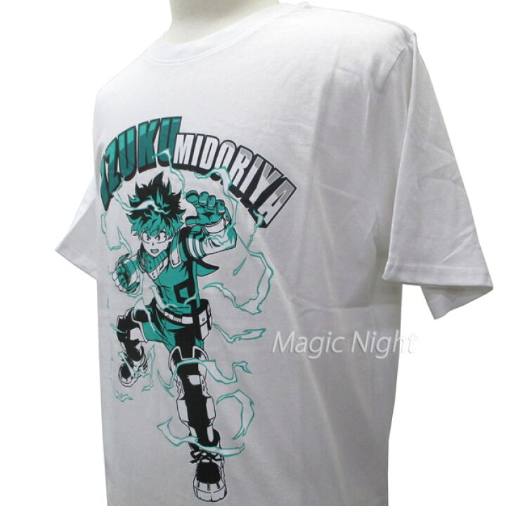 楽天市場】ヒロアカ デク Tシャツ 白【僕のヒーローアカデミア 緑谷出 