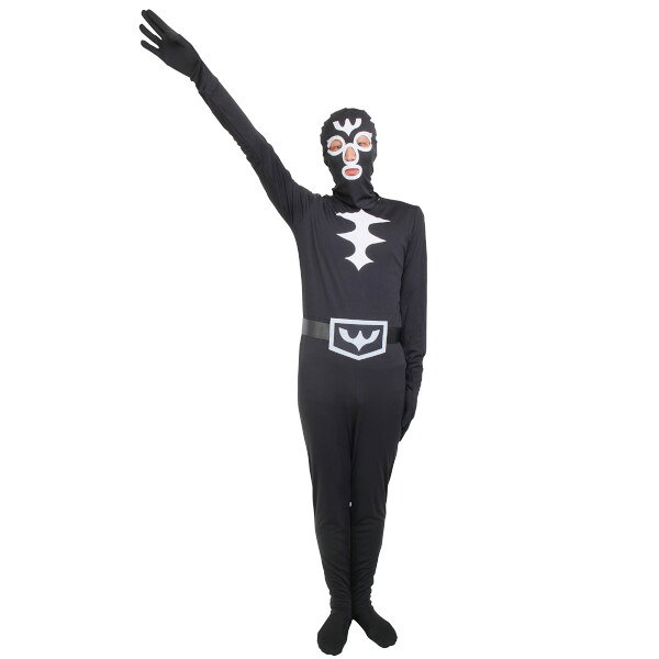 宴会戦隊コスレンジャー 悪役 【ショッカー コスプレ 衣装 敵 ハロウィン 仮装 コスチューム パーティーレンジャー 戦隊ヒーロー 戦闘員 スーツ 面白 おもしろ お笑い ブラック 男性 女性 メンズ レディース 男女兼用】マジックナイト CS850946
