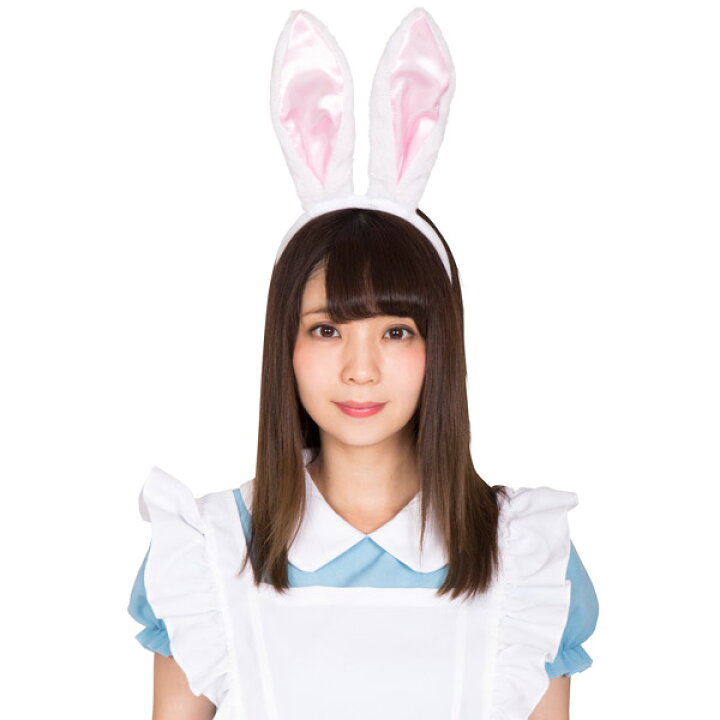 うさ耳カチューシャ 白 ピンク イースター うさみみカチューシャ 仮装 うさぎ