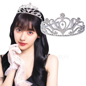 ティアラ 髪飾り シャーロット【ハピバ HPB 誕生日 プリンセス お姫様 女王様 コスプレ ハロウィン 仮装 変装 ヘアアクセサリー コームピン パーティー お祝い イベント 結婚式2次会 小物 グッズ】定形外発送可1p660円 マジックナイト CS908555