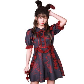 ネオゾンビ ブラッディバニードール【ハロウィン ゾンビ コスプレ かわいい ホラー コスチューム 女性 衣装 レディース ハロウィーン 仮装 イベント オシャレ うさぎのお人形 うさ耳 うさみみ 大人用】マジックナイト CS909415
