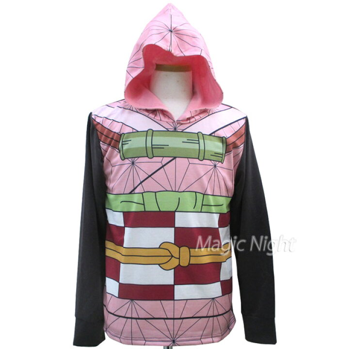 楽天市場】竈門禰豆子 フード付きパーカー 大人用 奉仕品【鬼滅の刃  