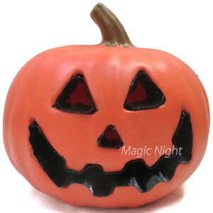 ファイバーライトパンプキン(M)【かぼちゃ カボチャ ジャックオーランタン 装飾 飾り付け 置き物 光る オブジェ 玄関 ライト】マジックナイト YI1105