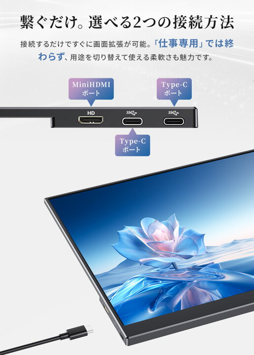 楽天市場】【144Hz☆1ms☆1080P】 モバイルモニター 16.1インチ 