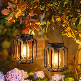 ＼先着30名◆10%OFFクーポン／ 2個/4個/8個セット アウトドアソーラーライト ソーラーランタン 屋外 IP65防水 ガーデンライト おしゃれ ledランタン LED 電球色 夜明け 自動オン/オフ 庭、花壇、玄関、ベランダ、駐車場、歩道に適用 屋外 照明 ガーデニング イルミネーション