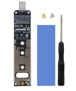 M.2 �ϊ��A�_�v�^ NVME/PCIE �Ή� USB3.1 Gen2 10Gbps USB3.0 USB2.0 m.2 usb �ϊ� m.2�ϊ��A�_�v�^�[ JMS583�����\�`�b�v M key 2230/2242/2260/2280 SSD�Ή�(Type-C JMS583�t���i����)