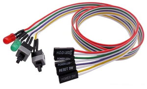Magi-0030 �d���X�C�b�` ���Z�b�g�X�C�b�` HDDLED�����v �d��LED�����v �}�U�[�{�[�h�p �e��X�C�b�`