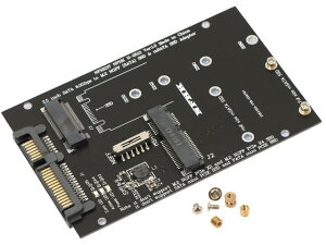 Magi-0276 M.2 SSD & mSATA SSD to SATA 3.0 �ϊ��A�_�v�^ 2in1 �ϊ��� M.2 SATA�����mSATA��p(NVME�͎g�p�s��) (1��)