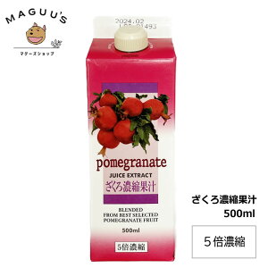 【5倍濃縮】イラン産ザクロ濃縮果汁 500ml ザクロジュース 500ml(5倍濃縮) 濃縮ざくろジュース エストロゲン 女性
