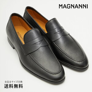 【公式】MAGNANNI マグナーニ ローファー FLEX グレインレザー ブラック 黒 61482 BL スペイン 靴 メンズ靴 ローファー サイズ 38 - 43 24.0 - 27.0cm 2023 S/S A/W 春夏 秋冬