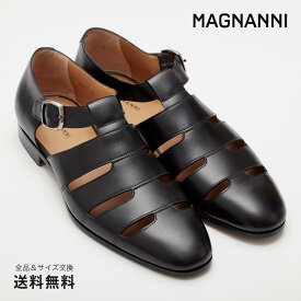 【公式】MAGNANNI マグナーニ グルカサンダル ブラック 黒 23953 01BL スペイン 靴 メンズ靴 カジュアルシューズ サイズ 38 - 44 24.0 - 27.5cm 2023 S/S 春夏 【あす楽】