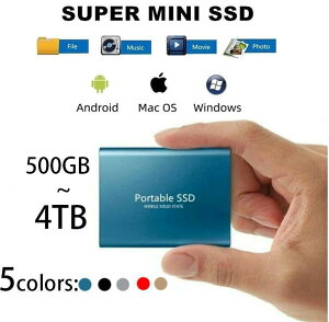 500GB 1TB 2TB 4TB �n�[�h�f�B�X�N USB3.1 �O�t�� �ϏՌ� ���݊��� �|�[�^�u���n�[�h�f�B�X�N �É� �R���p�N�g �����^ �O�t��SSD ���^