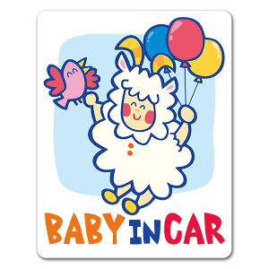 yԃXebJ[zԂ񒅂 ЂyBABY IN CARzxr[CJ[ xCr[CJ[ ԃ}OlbgXebJ[ 䂤pPbgΉ210~`