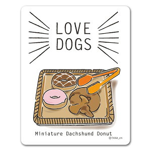 y}OlbgXebJ[zLOVEDOGSyMiniature Dachshund DonutzD ~j`A_bNXth h[ic ԃ}OlbgXebJ[ 䂤pPbgΉ210~`