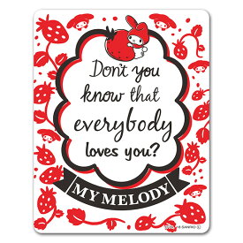 【スーパーセール期間中20%OFF】【マグネットステッカー】マイメロディ【英文】車マグネットステッカー ゆうパケット対応210円〜