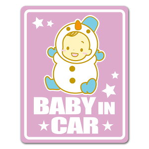 yԃXebJ[zԂ񒅂 Ⴞ܁yBABY IN CARzxr[CJ[ xCr[CJ[ ԃ}OlbgXebJ[ 䂤pPbgΉ210~`