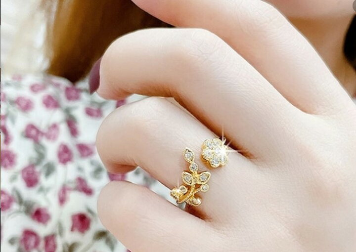 お花のファッションリング
