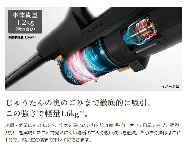 楽天市場】日立 PV-BH900SL-K スティック掃除機 パワーブースト 