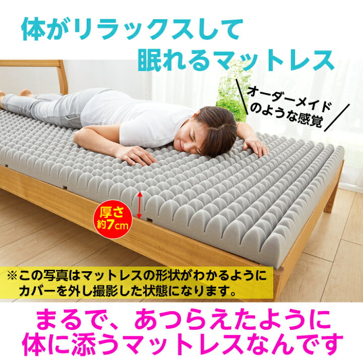 楽天市場】点で支える 体圧分散 ボリュームマットレス RU ダブル 140  