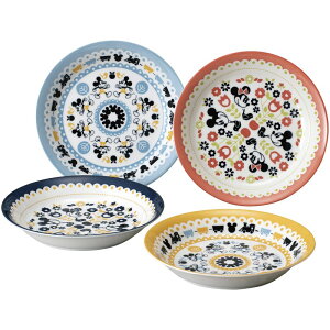 ディズニー ミッキー&フレンズ カレー皿4枚セット 52791 (個別送料込み価格) (-C6100-594-) | 内祝い ギフト 出産内祝い 引き出物 結婚内祝い 快気祝い お返し 志