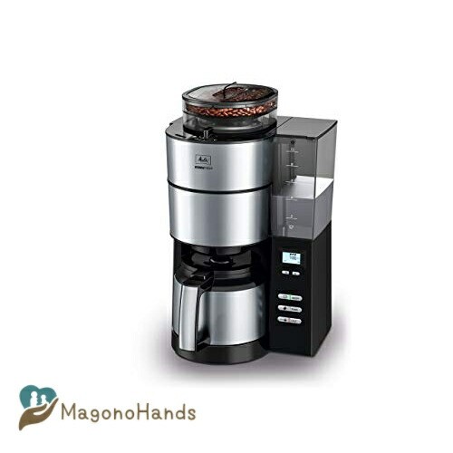 メリタ ミル付き全自動コーヒーメーカー アロマフレッシュサーモ 2~10杯用 ブラック AFT1021-1B | MagonoHands