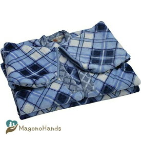 京都西川 着る毛布 ブルー フリーサイズ 140×200 日本製 洗える 夜着毛布 かいまき毛布 静電気抑制 2YGE1481