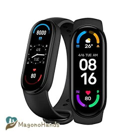 Xiaomi Mi Band 6 活動量計 mi スマートバンド6 歩数計 グローバル版 1.56 インチディスプレイ 14日間のバッテリ持続時間 心拍数 睡眠モニタリング 5ATM防水 30種類エクササイズモード LINE・メッセージ・着