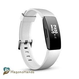 Fitbit InspireHR フィットネストラッカー White L/Sサイズ [日本正規品] FB413BKWT-FRCJK