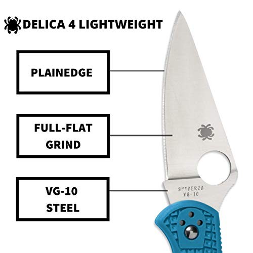 Spyderco Delica4 FRN軽量・折りたたみ式シンプルエッジナイフ : MagonoHands